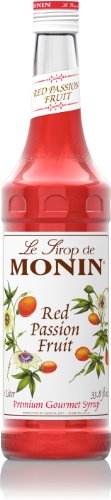 Monin Red Passion Fruit Syrup; 1 Liter; 4 Per Case - High Mart Wholesale