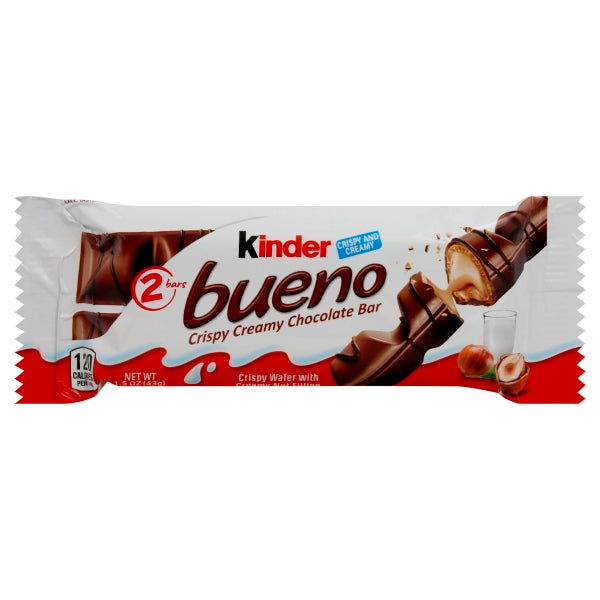 Kinder Bueno Bueno Bar; 1.5 Ounces; 20 Per Box; 4 Per Case