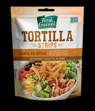 Fresh Gourmet Santa Fe Tortilla Strips Resealable; 3.5 Ounce; 9 Per Case - High Mart Wholesale
