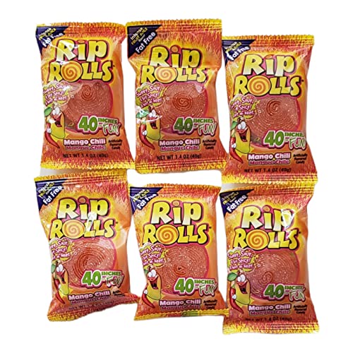 Rip Rolls Mango Chili Display Carton; 1.4 Ounces; 24 Per Box; 12 Per Case - High Mart Wholesale