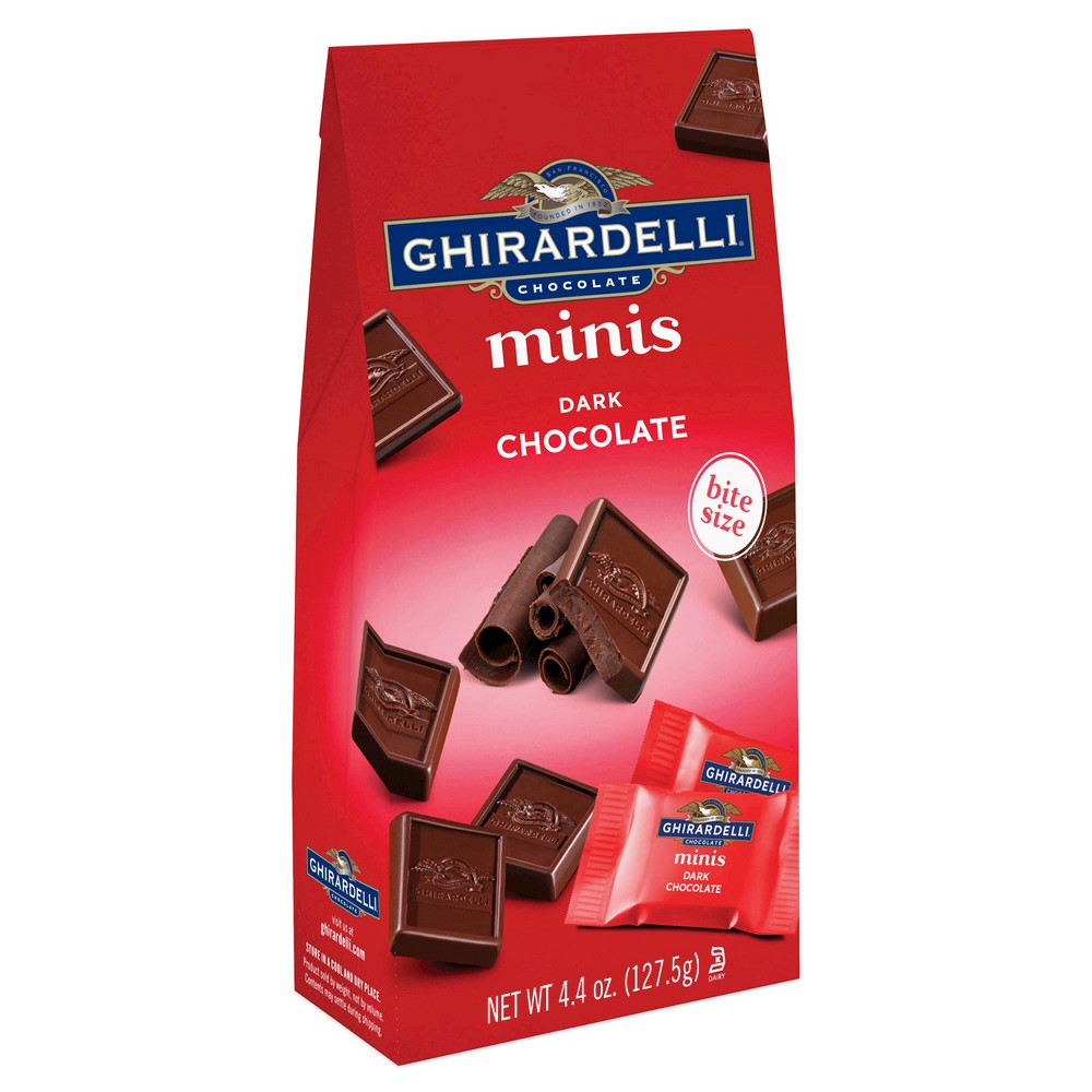 Ghirardelli Dark Chocolate Mini; 4.4 Ounces; 6 Per Case - High Mart Wholesale