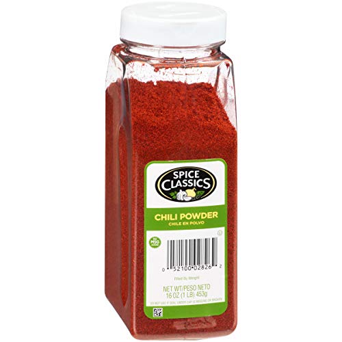 Spice Classics Chili Powder; 16 Ounces; 6 Per Case - High Mart Wholesale