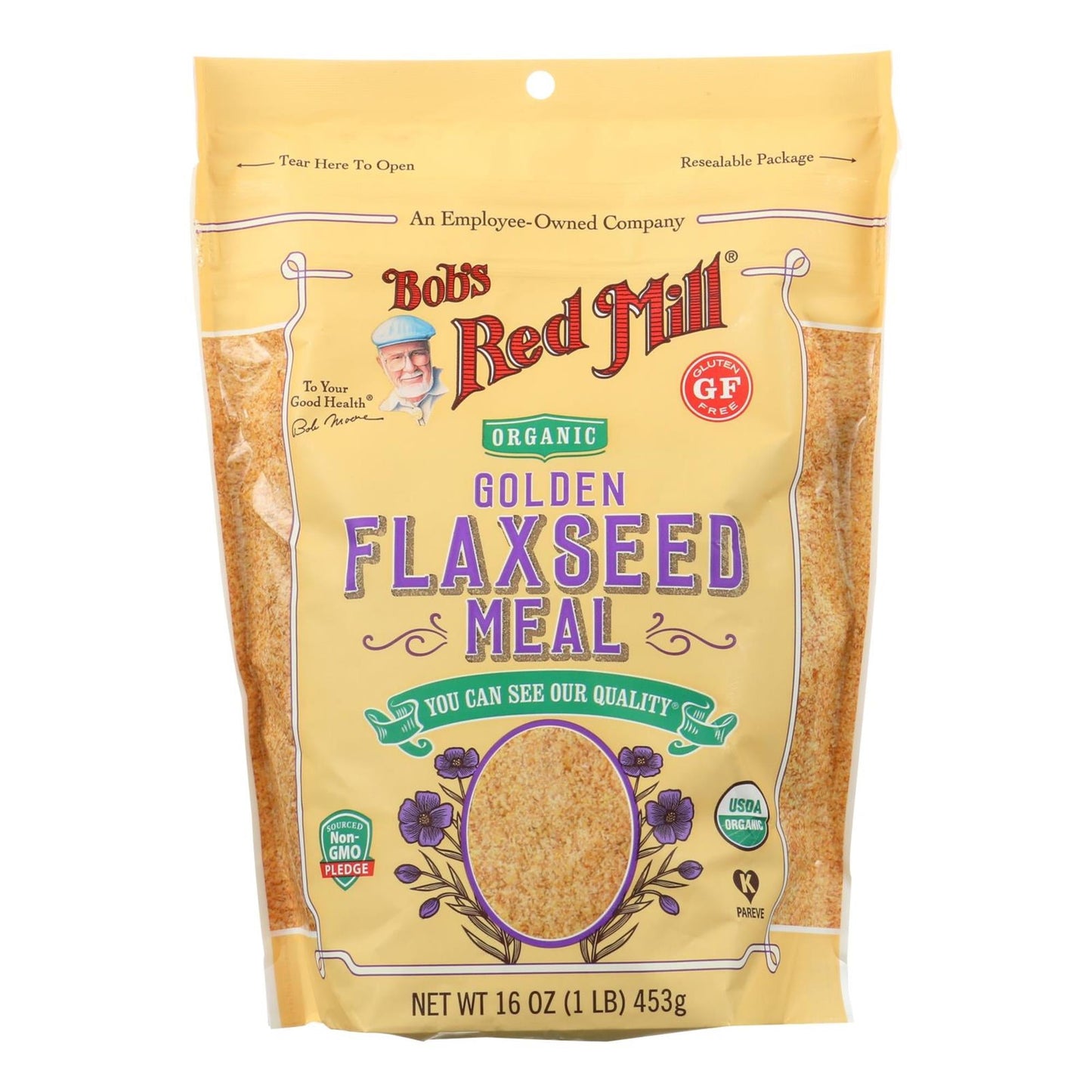 Bob's Red Mill Natural Foods Inc Organic Golden Flaxseed Meal; 16 Ounces; 4 Per Case