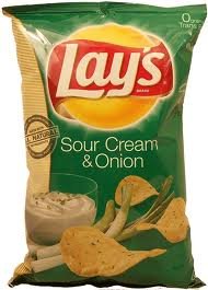 Lay's Sour Cream & Onion Potato Chips; 1.5 Ounce; 64 Per Case