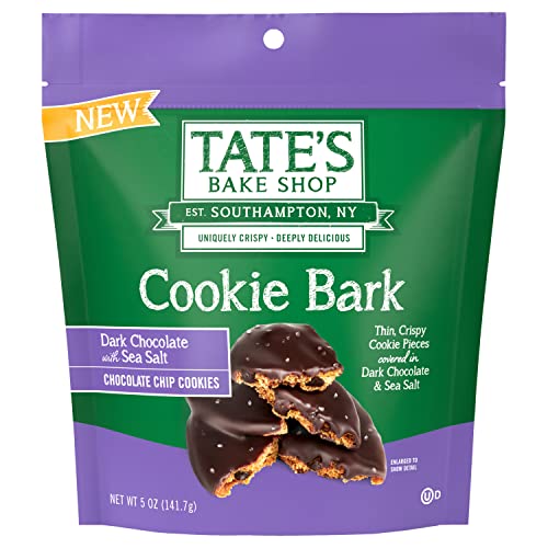 Tate's Bake Shop Dark Chocolate & Sea Salt Chocolate Chip Cookie Bark; 5 Ounce; 6 Per Case - High Mart Wholesale