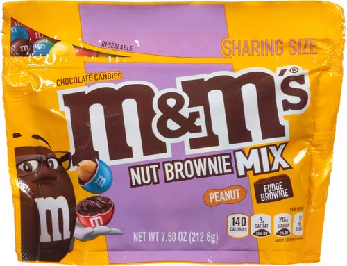 M&M's Milk Chocolate Nut Brownie Mix Stand Up Pouch; 7.5 Ounces; 8 Per Case