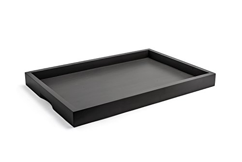 Front Of The House Bamboo Tray Black; 4 Each; 1 Per Case - High Mart Wholesale
