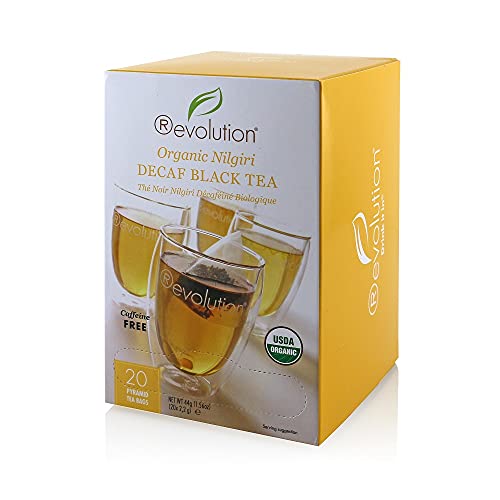 Revolution Tea Organic Nilgiri Decaf Black Tea Packets; 20 Count; 6 Per Case - High Mart Wholesale