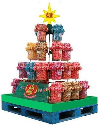 Jelly Belly Assorted Flavor Candy Canes; 1 Ounce; 320 Per Case