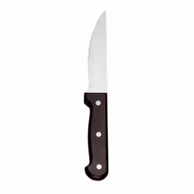 World Tableware Chop House Pointed Tip Steak Knife W/Black Bakelite Handle 9.75"; 12 Each - High Mart Wholesale