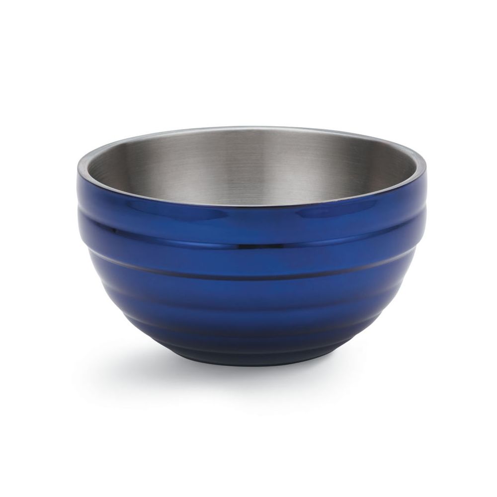Vollrath Cobalt Blue Round Double Wall Bowl 3.; 6 Each; 1 Per Case