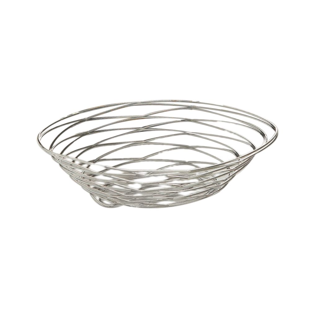 American Metalcraft Fruit Basket Oval 6" X 9" Birdsnest; 1 Each - High Mart Wholesale