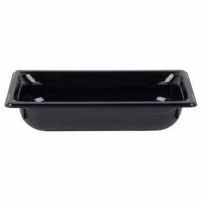 Vollrath Plastic Pan 2.5" Black; 6 Each; 1 Per Case