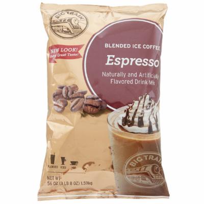 Big Train Espresso Blended Ice Coffee Powdered Drink Mix; 3.5 Pounds; 5 Per Case - High Mart Wholesale