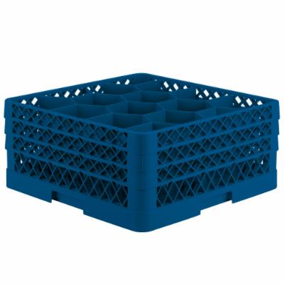 Traex Rack-Glass 12 Compartment With 3 Extenders Blue; 2 Each; 1 Per Case