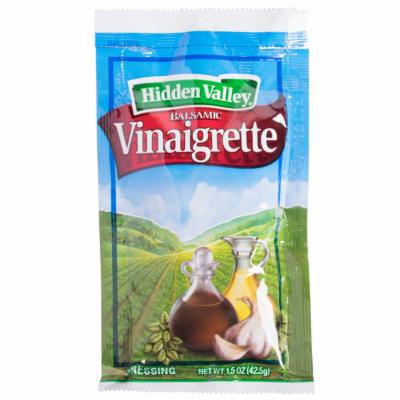 Hidden Valley Balsamic Vinaigrette Dressing Single Serve; 1.5 Ounce; 84 Per Case