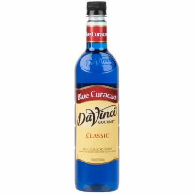 Davinci Gourmet Syrup Blue Curacao; 750 Milileter; 4 Per Case - High Mart Wholesale