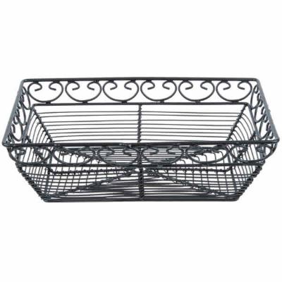 Tablecraft Basket Rectangle Mediterranean Black; 6 Each; 1 Per Case - High Mart Wholesale