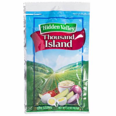 Hidden Valley Thick And Creamy Thousand Island Dressing Single Serve; 1.5 Ounce; 84 Per Case