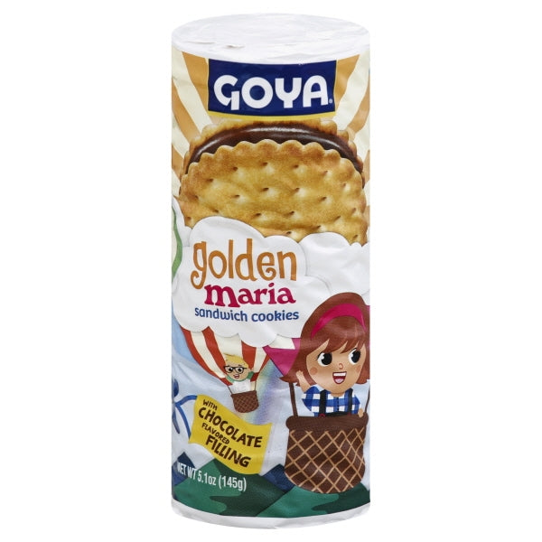 Goya Golden Maria Sandwich Cookie; 5.1 Ounces; 8 Per Box; 4 Per Case - High Mart Wholesale