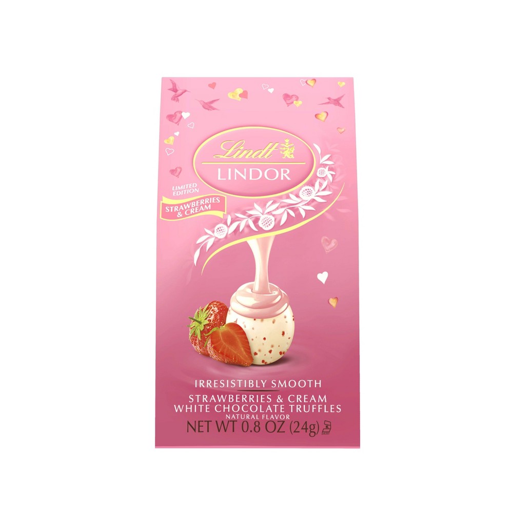 Lindt & Sprungli (Usa) Inc Lindor Strawberry & Cream Mini Bag; 0.8 Ounces; 24 Per Case