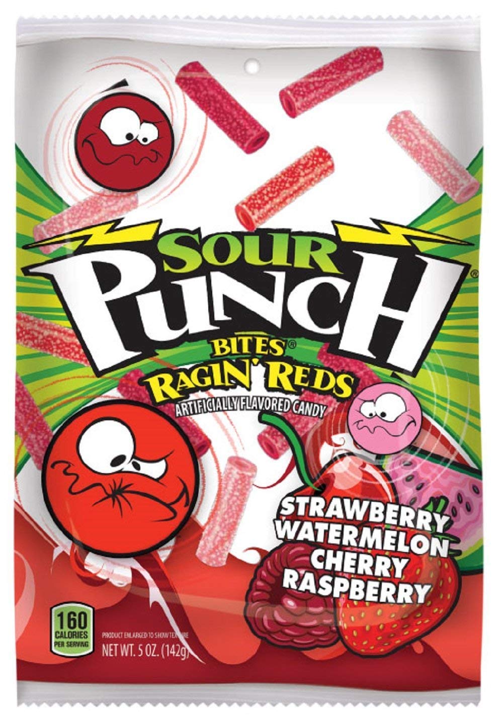 Sour Punch Bites Rad Reds; 5 Ounces; 12 Per Case - High Mart Wholesale