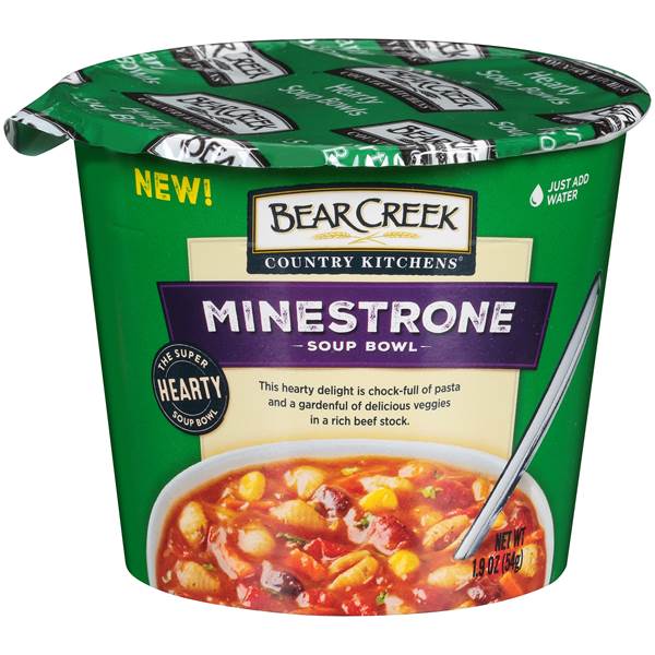 Bear Creek Minestrone Soup Bowl; 1.9 Ounces; 6 Per Case - High Mart Wholesale
