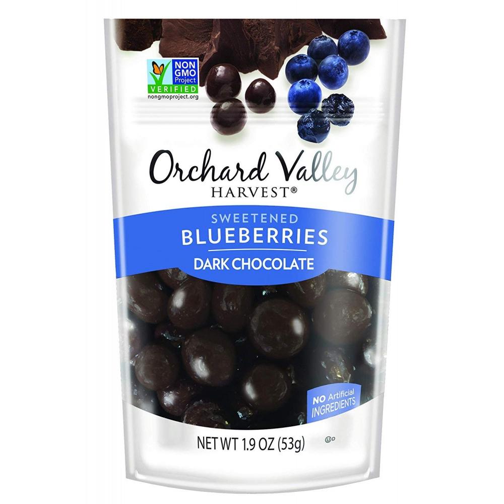 Orchard Valley Harvest Dark Chocolate Blueberries; 1.9 Ounces; 14 Per Case - High Mart Wholesale