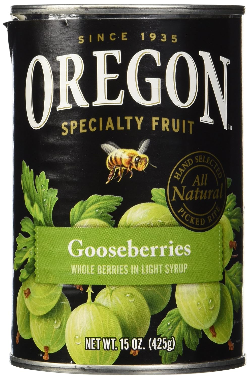 Oregon Fruit Product Gooseberries; 15 Ounces; 8 Per Case - High Mart Wholesale