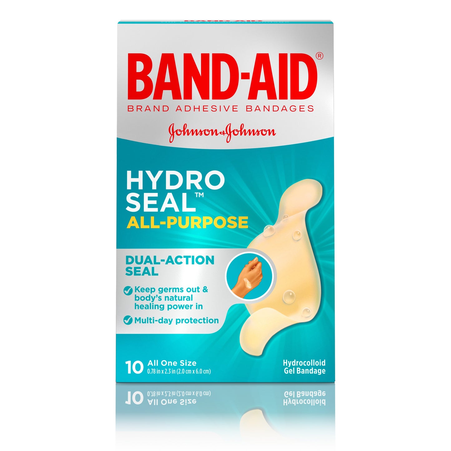 Band Aid Hydro Seal All-Purpose Bandage; 10 Count; 6 Per Box; 4 Per Case