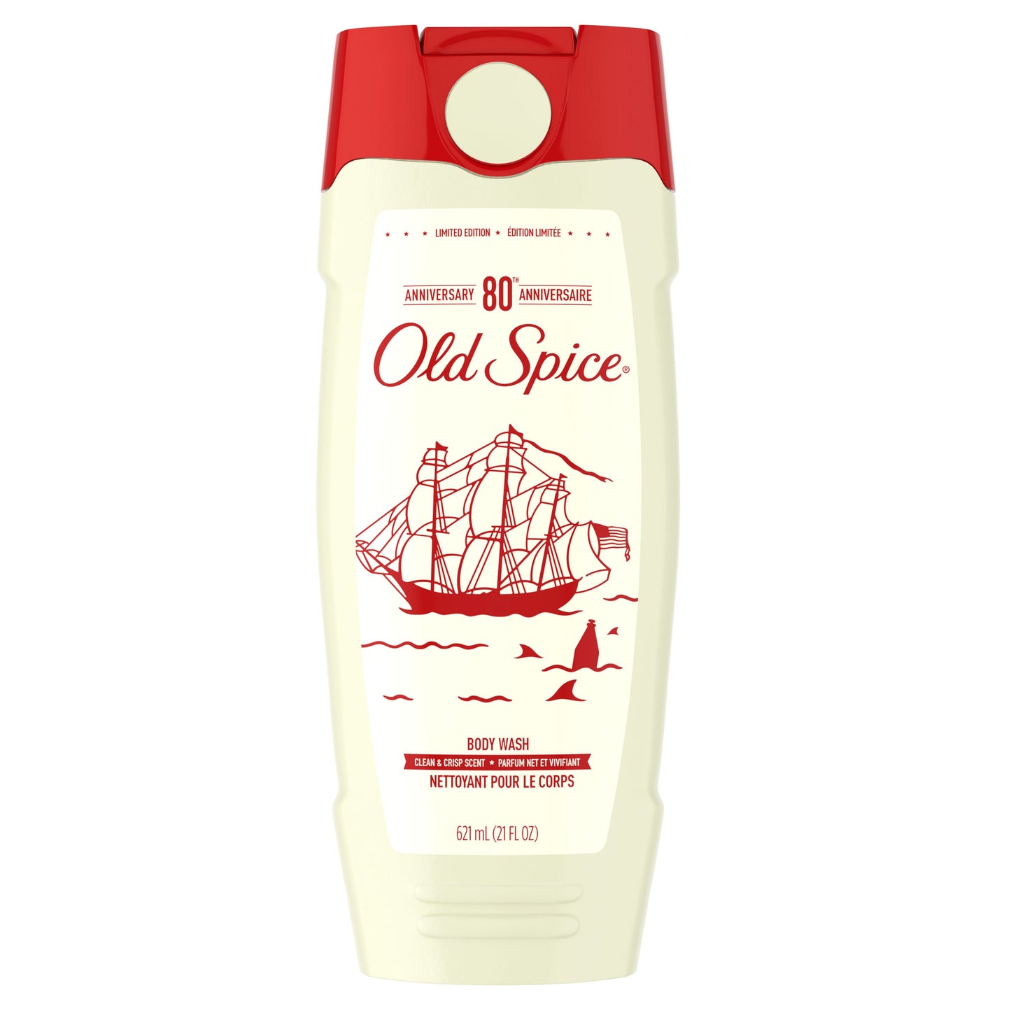 Old Spice Body Wash 80Th Anniversary Limited Edition; 21 Fluid Ounces; 4 Per Case