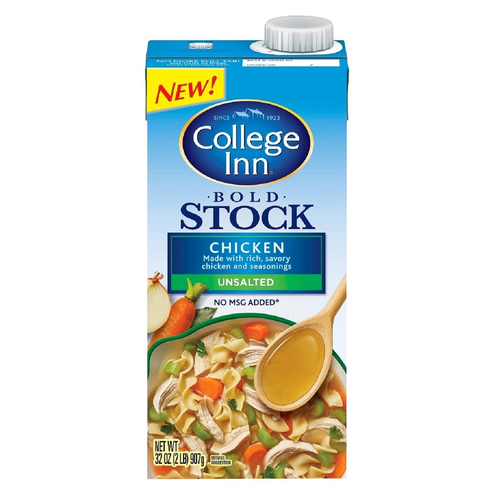 College Inn Chicken Stock Unsalted; 32 Ounces; 12 Per Case