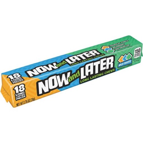 Now & Later Berry Smash Bar Pack; 2.44 Ounce; 24 Per Box; 12 Per Case - High Mart Wholesale