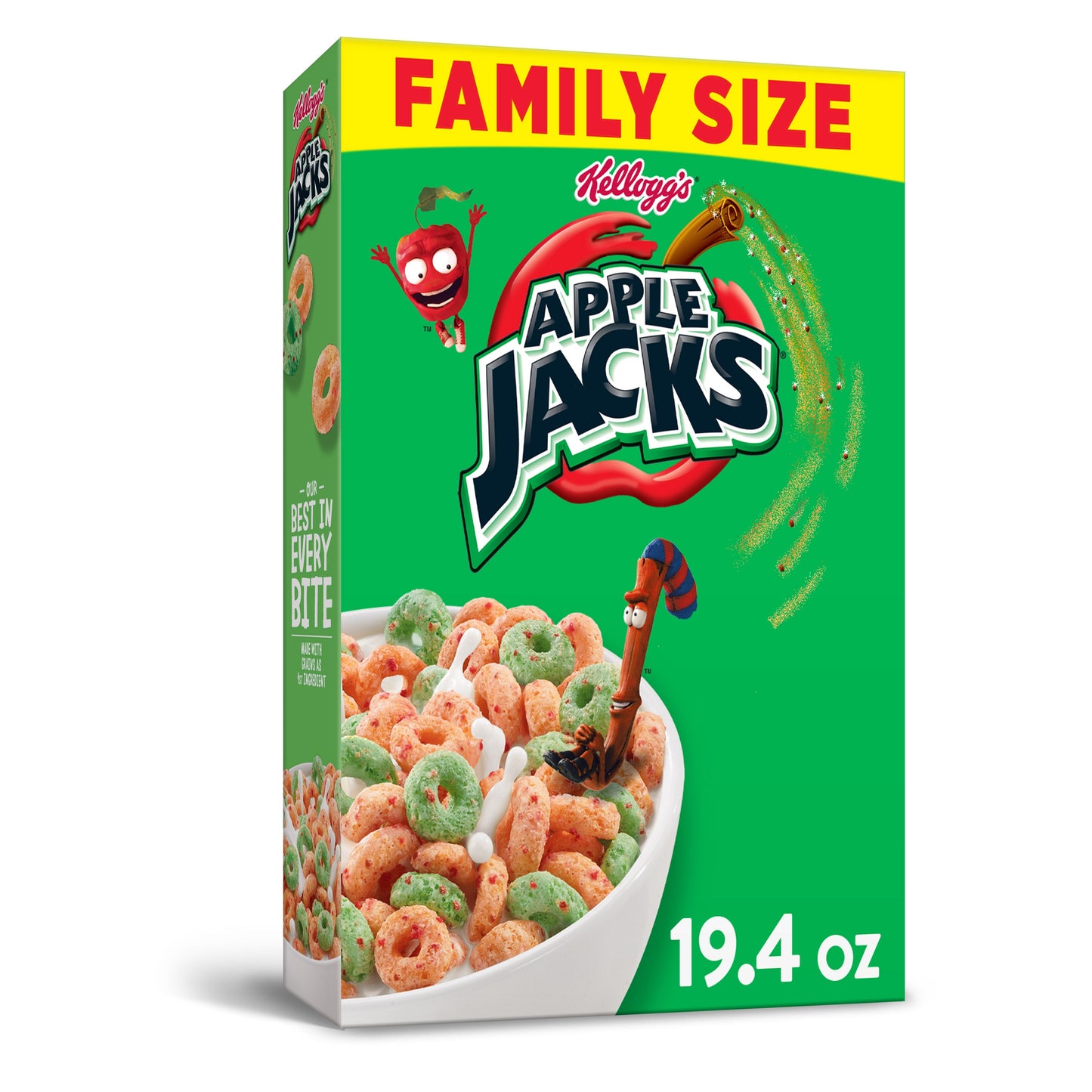 Kellogg's Apple Jacks Family Size Cereal; 19.4 Ounces; 12 Per Case