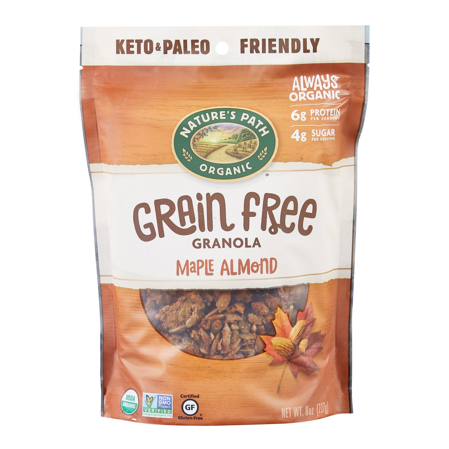 Nature's Path Maple Almond Granola Grain Free; 8 Ounces; 6 Per Case - High Mart Wholesale