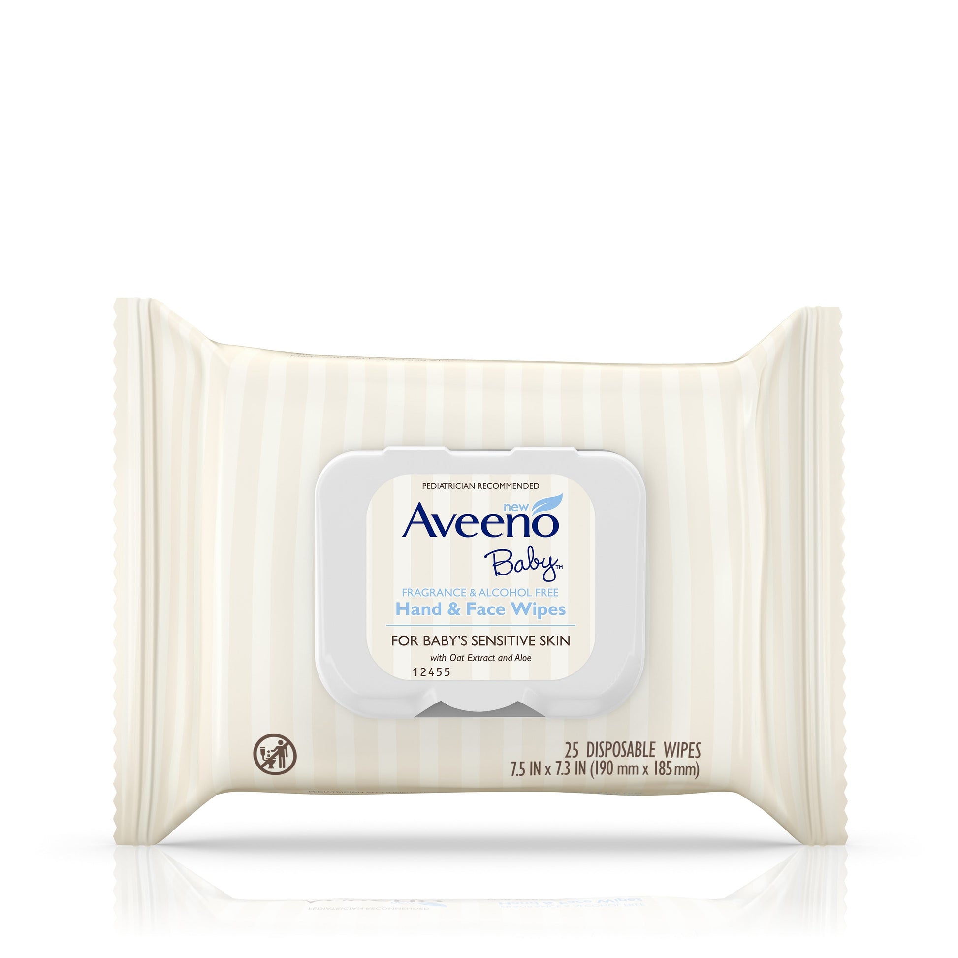 Aveeno Baby Sensitive Skin Baby Wipes; 25 Count; 4 Per Case - High Mart Wholesale