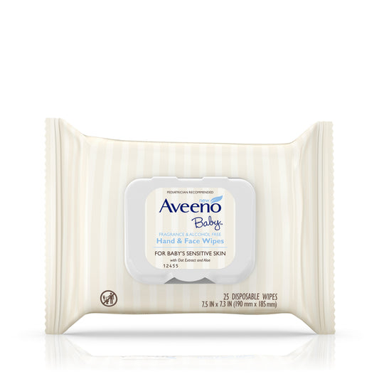 Aveeno Baby Sensitive Skin Baby Wipes; 25 Count; 4 Per Case - High Mart Wholesale