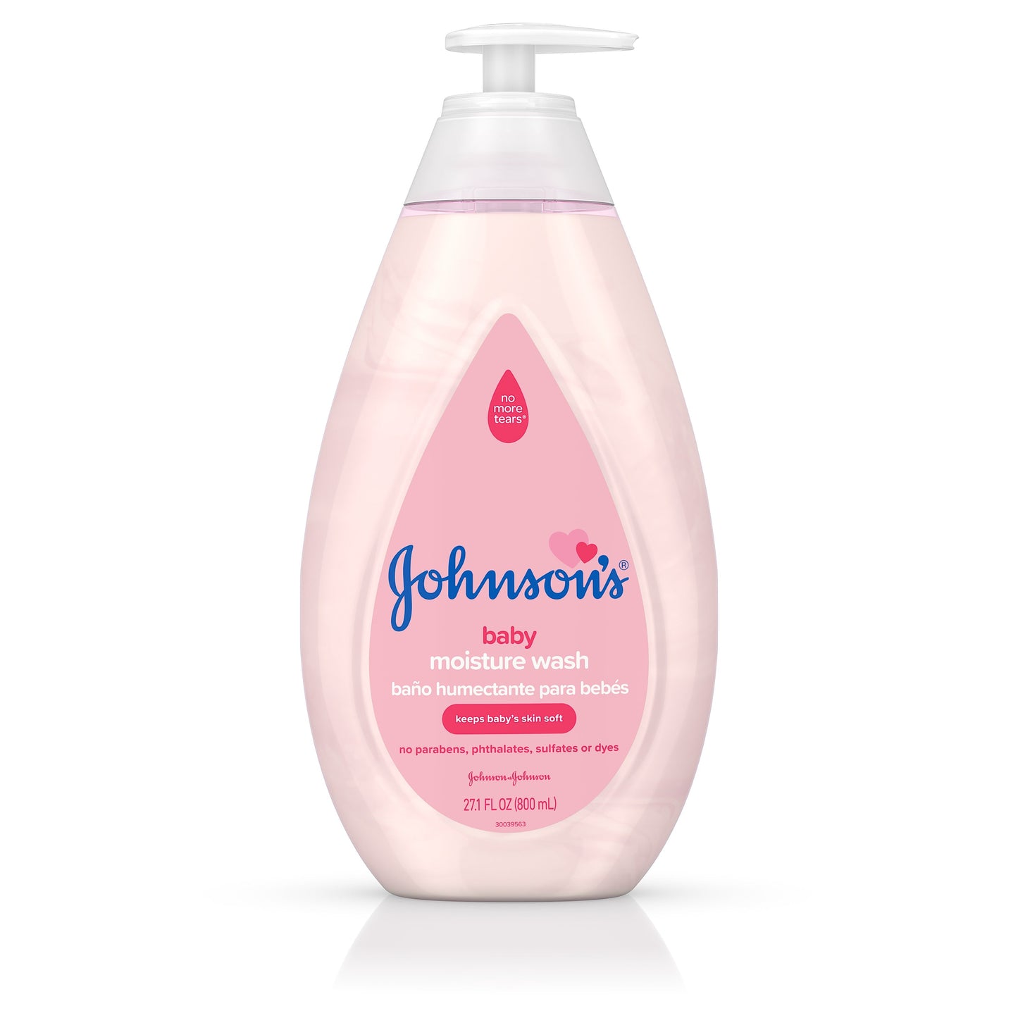 Johnson & Johnson Moisture Wash With Pump; 27.1 Fluid Ounce; 3 Per Box; 4 Per Case