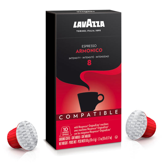 Lavazza Nespresso Compatible Capsules Espresso Armonico 10 Ct; 1.7 Ounces; 6 Per Case - High Mart Wholesale