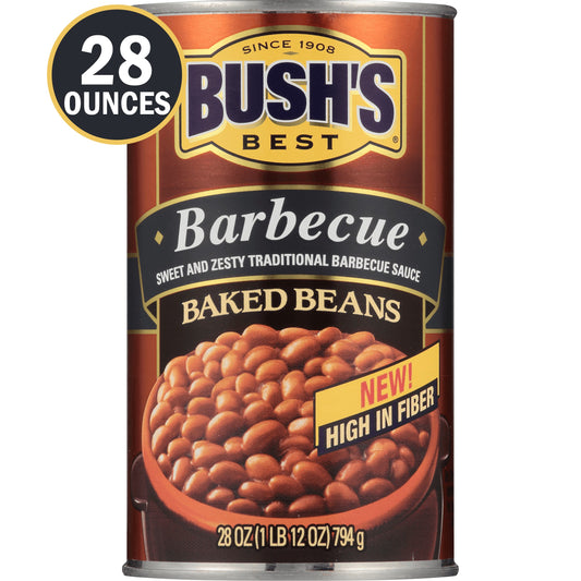 Bush's Best Barbecue Baked Beans; 28 Ounces; 12 Per Case