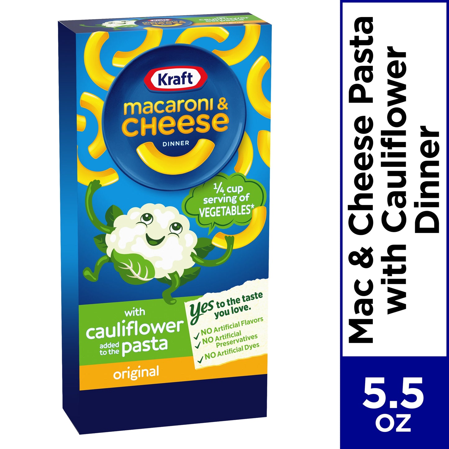 Kraft Macaroni & Cheese Cauliflower Pasta Dinner; 5.5 Ounces; 12 Per Case