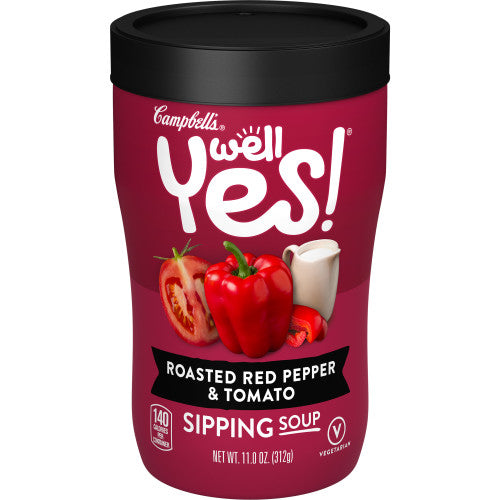 Campbell's On The Go Red Pepper Tomato Ready To Serve Soup; 11 Ounces; 8 Per Case - High Mart Wholesale