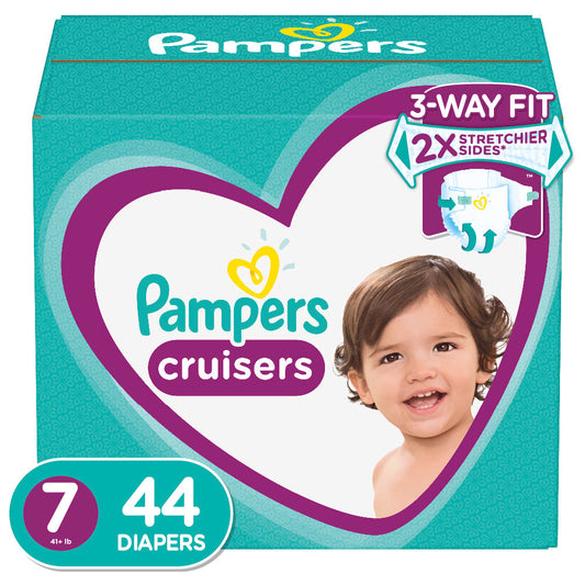 Pampers Cruisers Diapers Full Cut; 44 Count; 1 Per Case