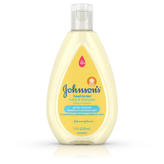 Johnson & Johnson Head To Toe Shampoo & Body Wash; 50 Milliliter; 12 Per Box; 12 Per Case - High Mart Wholesale