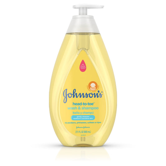 Johnson's Baby Baby Head To Toe Wash & Shampoo; 27.1 Fluid Ounce; 3 Per Box; 4 Per Case - High Mart Wholesale