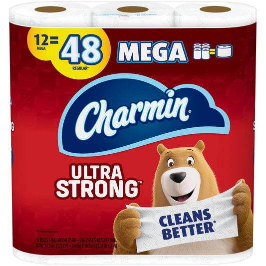 Charmin Toilet Paper Ultra Strength Dry; 373 Square Foot; 4 Per Case