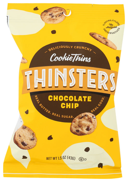 Thinsters Choc Chip Thins; 1.5 Ounce; 6 Per Box; 8 Per Case - High Mart Wholesale