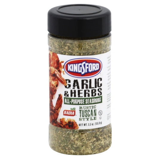 Badia Kingsford Garlic Herb Seasoning; 5.5 Ounces; 6 Per Case