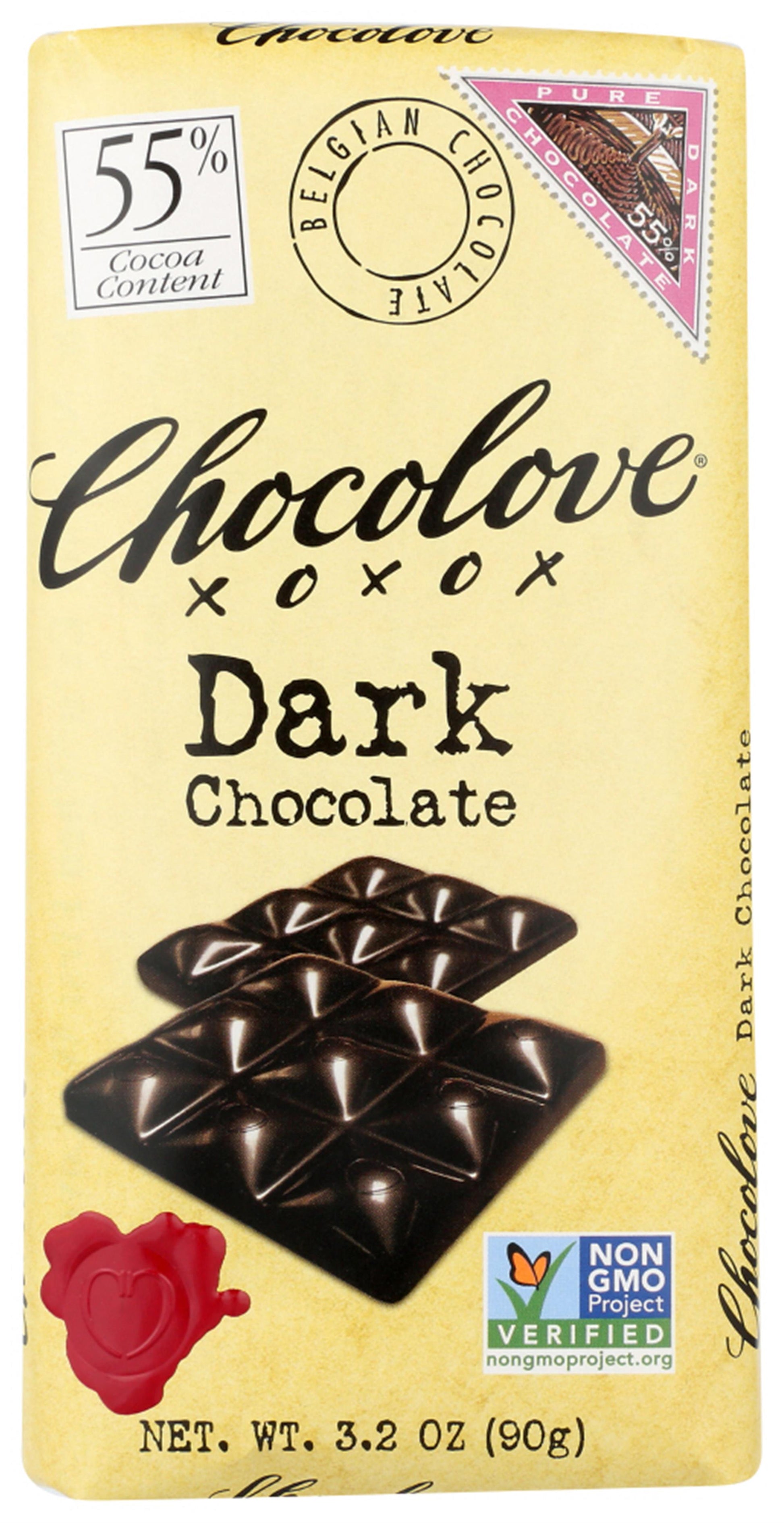 Chocolove Dark Chocolate Bar; 3.2 Ounces; 12 Per Box; 12 Per Case - High Mart Wholesale