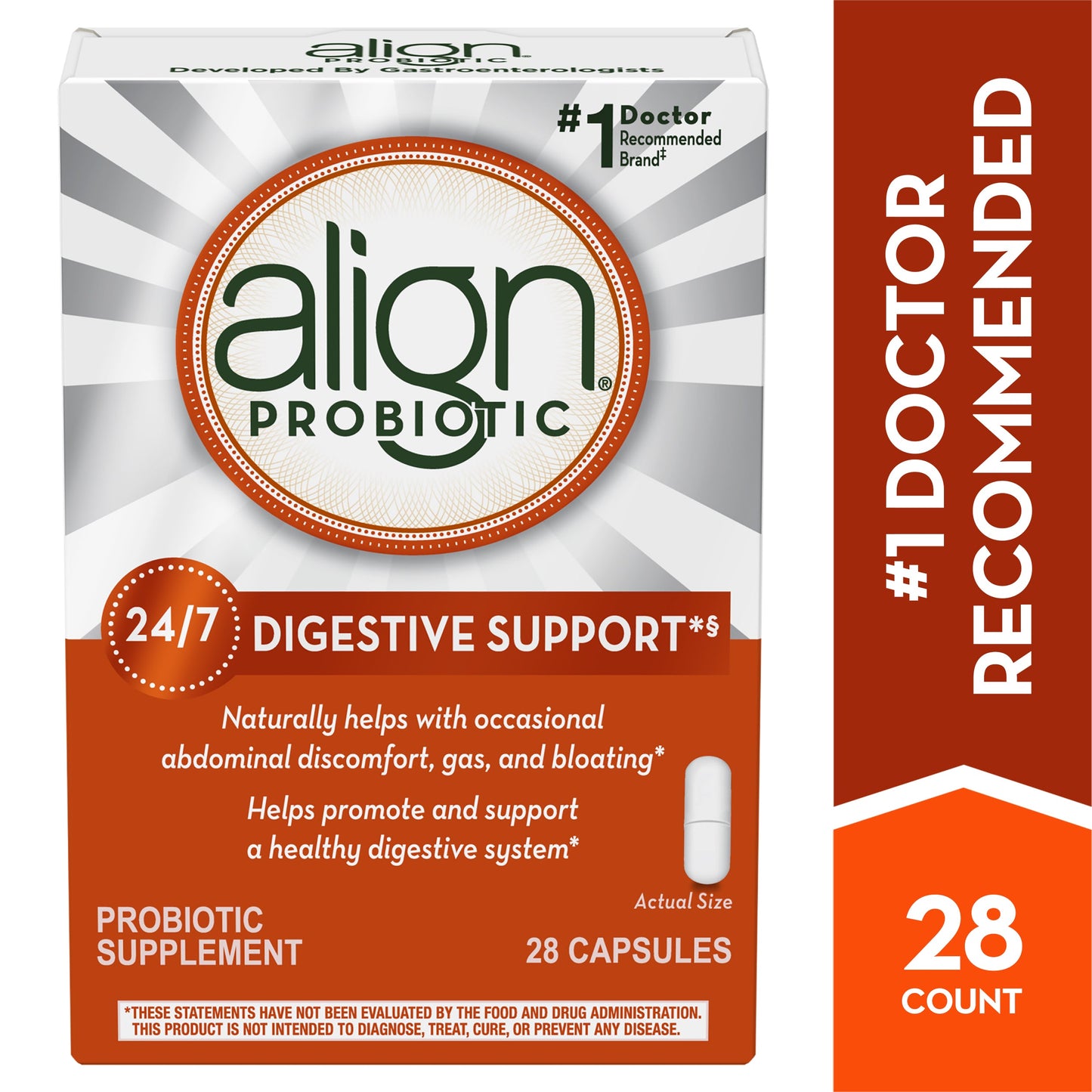 Align Digestive Health Capsule; 28 Count; 3 Per Box; 4 Per Case